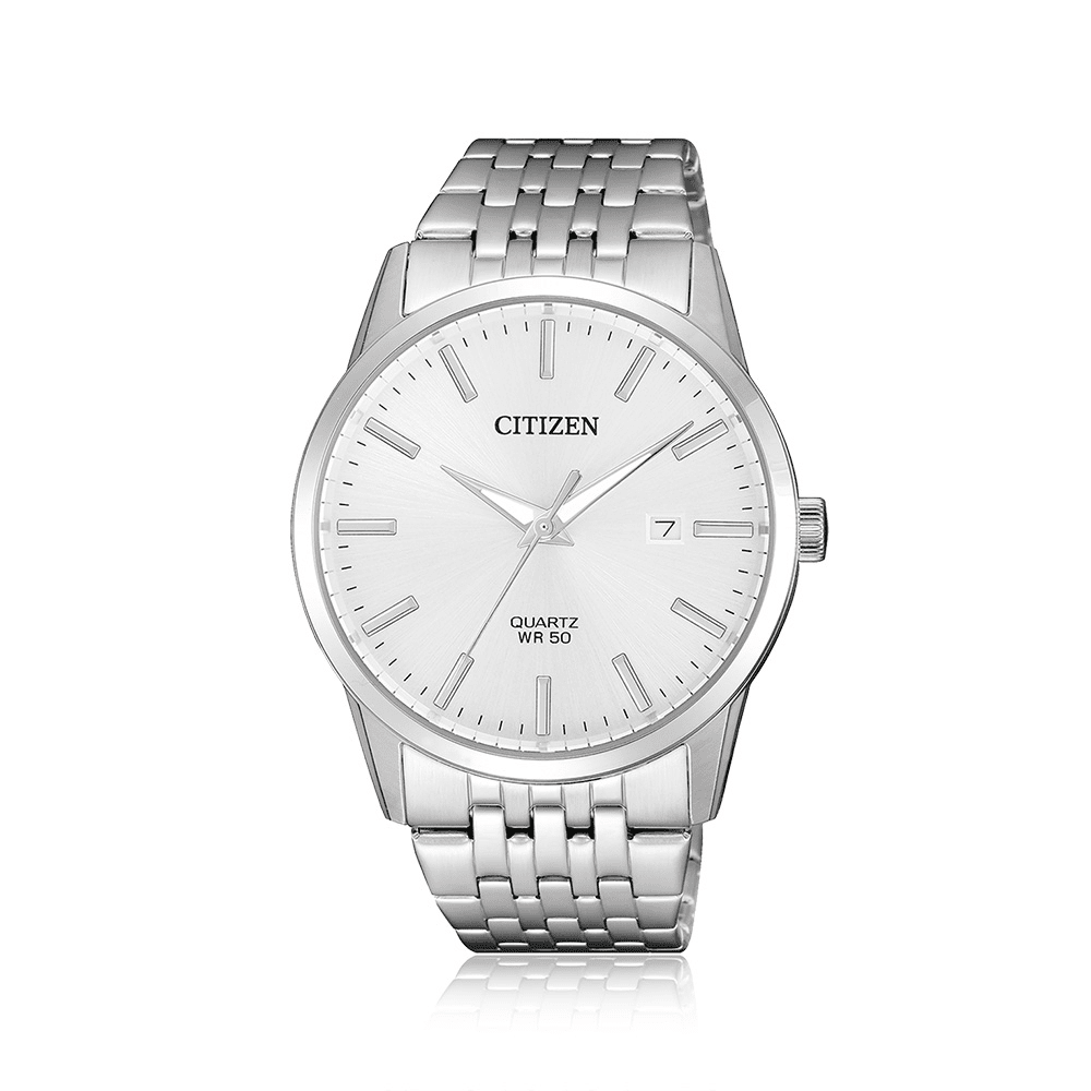 Citizen Men's Silver Stainless-Steel White Face Watch Model BI5000-87A Watches Citizen 