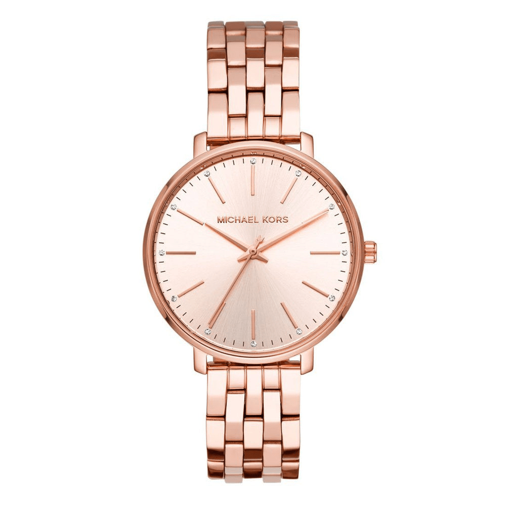 Michael Kors Pyper Rose Gold-Tone Analogue Watch MK3897 Bevilles Jewellers 