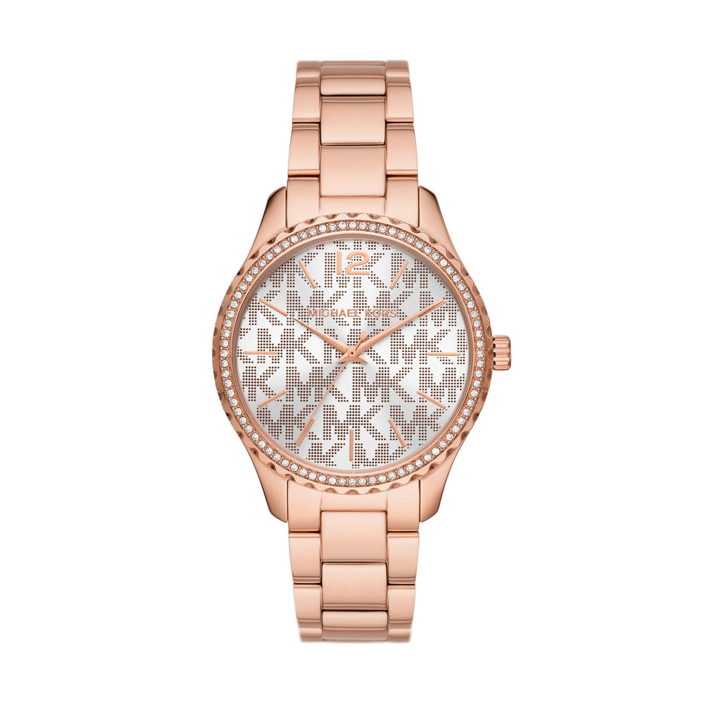 Michael Kors Layton Rose Gold Women's Watch MK7297 Bevilles Jewellers 