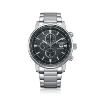 Citizen Chronograph Eco Drive CA0840-87E Black and Silver Men's Watch Watches Citizen 