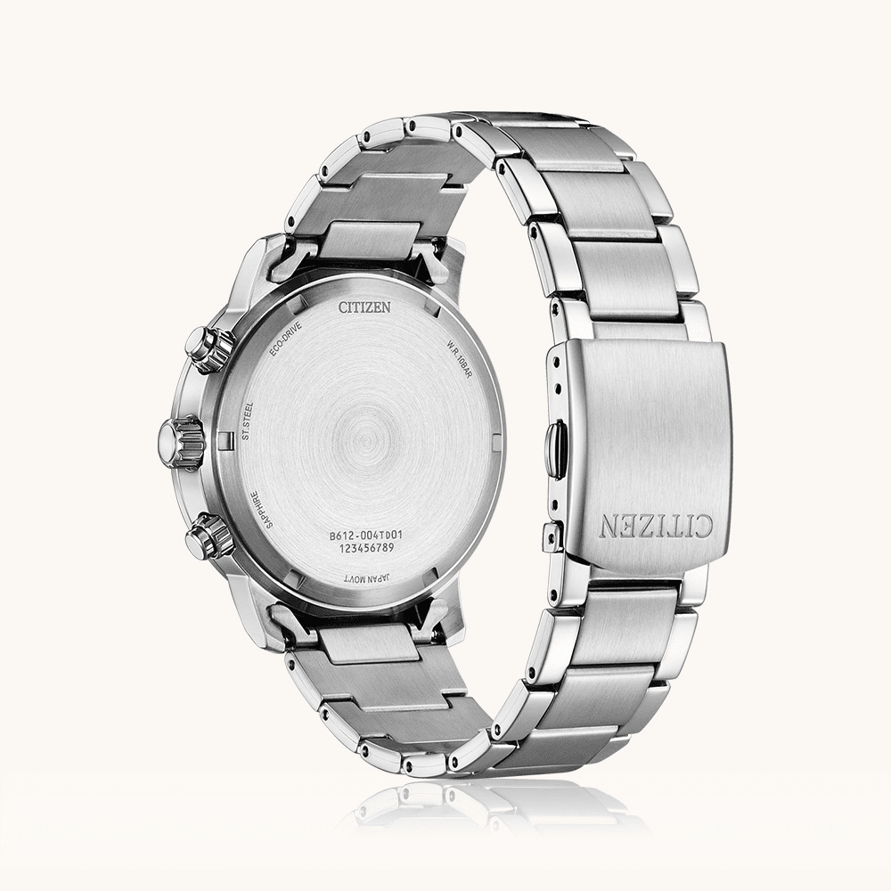 Citizen Chronograph Eco Drive CA0840-87E Black and Silver Men's Watch Watches Citizen 