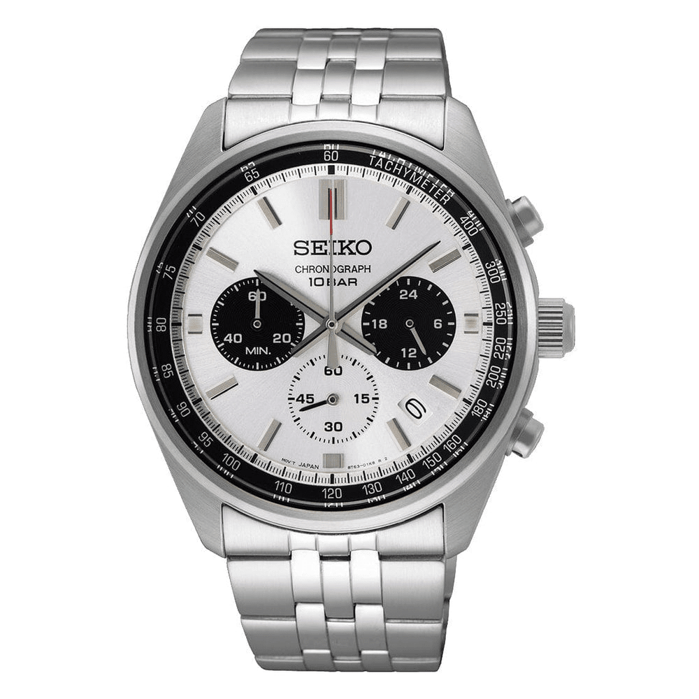 Seiko Conceptual White and Silver Analog Men's Watch SSB425P Watches Seiko 