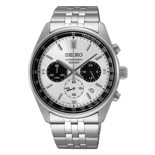Seiko Conceptual White and Silver Analog Men's Watch SSB425P Watches Seiko 