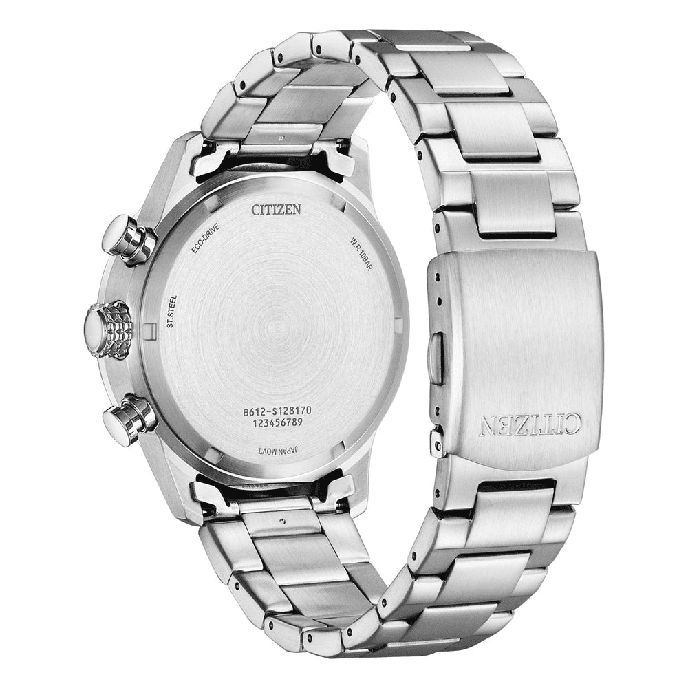Citizen Chronograph Eco-Drive Men's Blue Watch CA0790-83L Bevilles Jewellers 