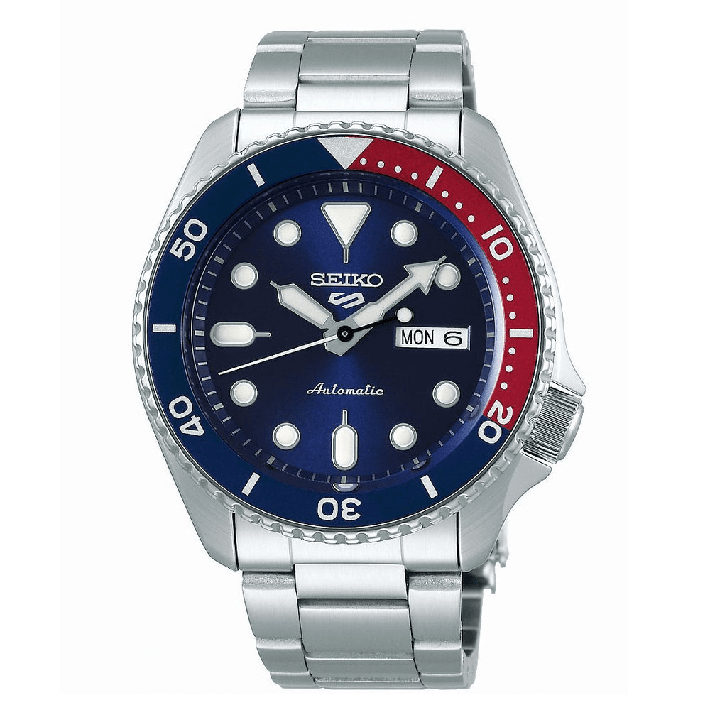 Seiko Automatic Red, Blue and Silver Watch SRPD53K Watches Seiko 