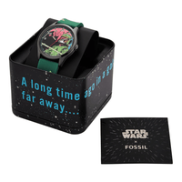 Fossil Special Edition Star Wars Boba Fett Three-Hand Green Silicone Watch SE1106 Watches Fossil 