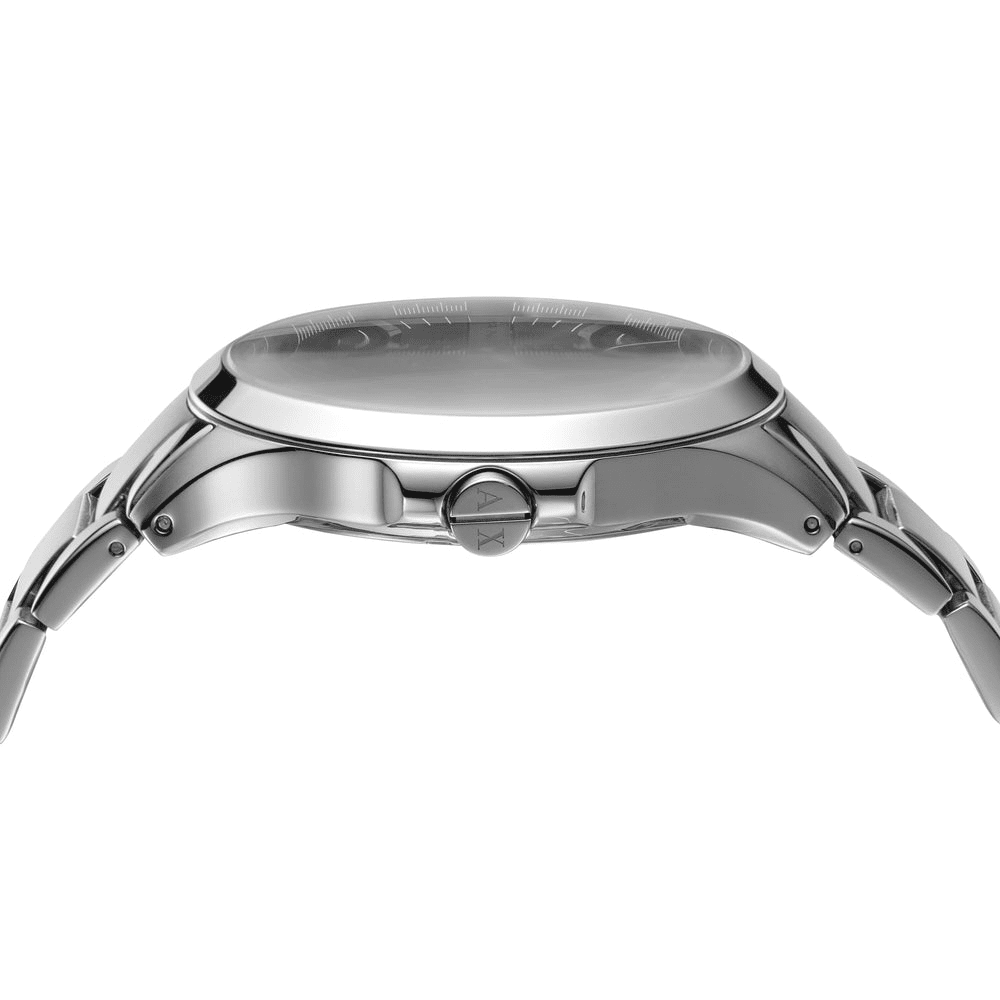 Armani Exchange Hampton Black Face Silver Band Watch - AX2103 Watches Armani Exchange 