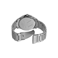 Armani Exchange Hampton Black Face Silver Band Watch - AX2103 Watches Armani Exchange 
