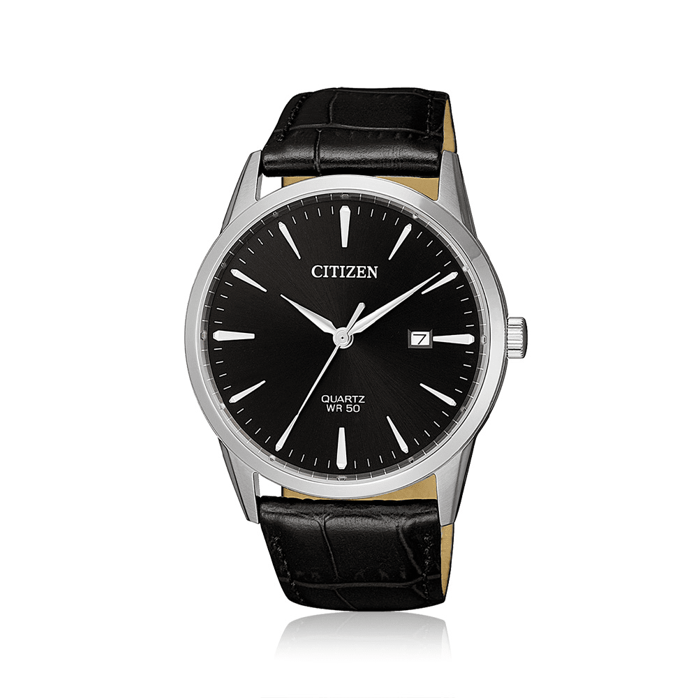 Citizen Black Leather Watch BI5000-10E Watches Citizen 