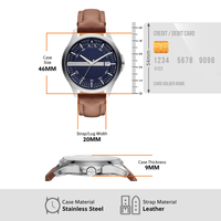 Armani Exchange Men's Leather Watch - AX2133 Watches Armani Exchange 