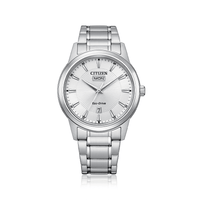 Citizen Dress Eco-Drive Men's White Watch AW0100-86A Watches Citizen 