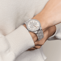 Michael Kors Camille Silver Glitz Women's Watch MK6957 Bevilles Jewellers 