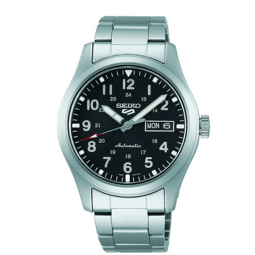 Seiko Automatic Black and Silver Men's Watch SRPG27K Watches Seiko 