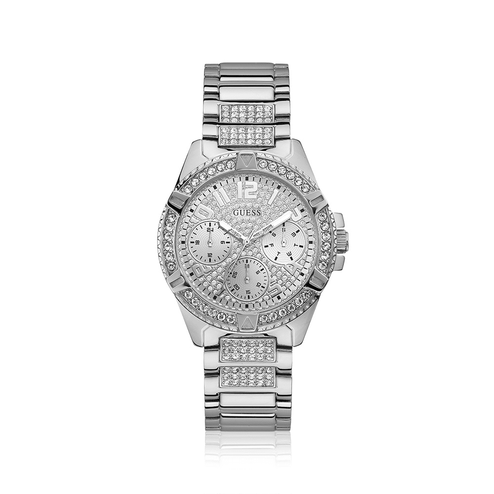 Guess Lady Frontier Silver Crystal Watch W1156L1 Watches Guess 
