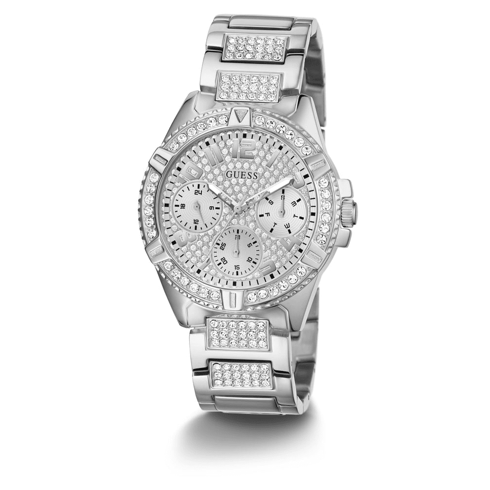 Guess Lady Frontier Silver Crystal Watch W1156L1 Watches Guess 