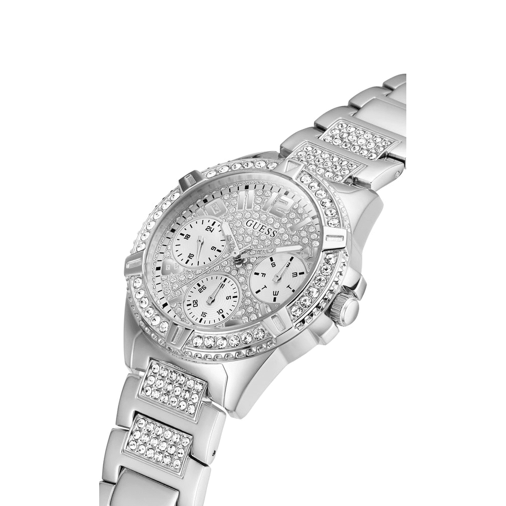 Guess Lady Frontier Silver Crystal Watch W1156L1 Watches Guess 