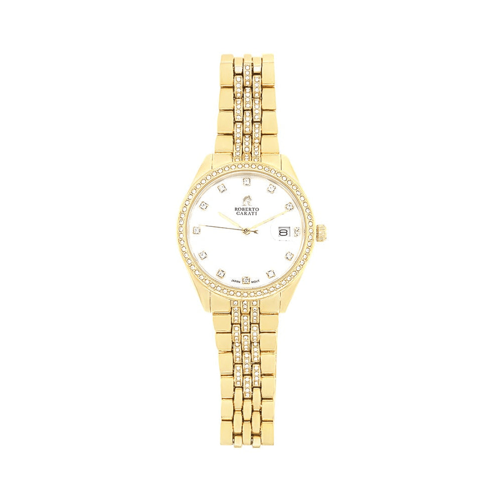 Roberto Carati Diana Crystal Gold Face Ladies Watch M1023 BE-V2 Watches Roberto Carati 