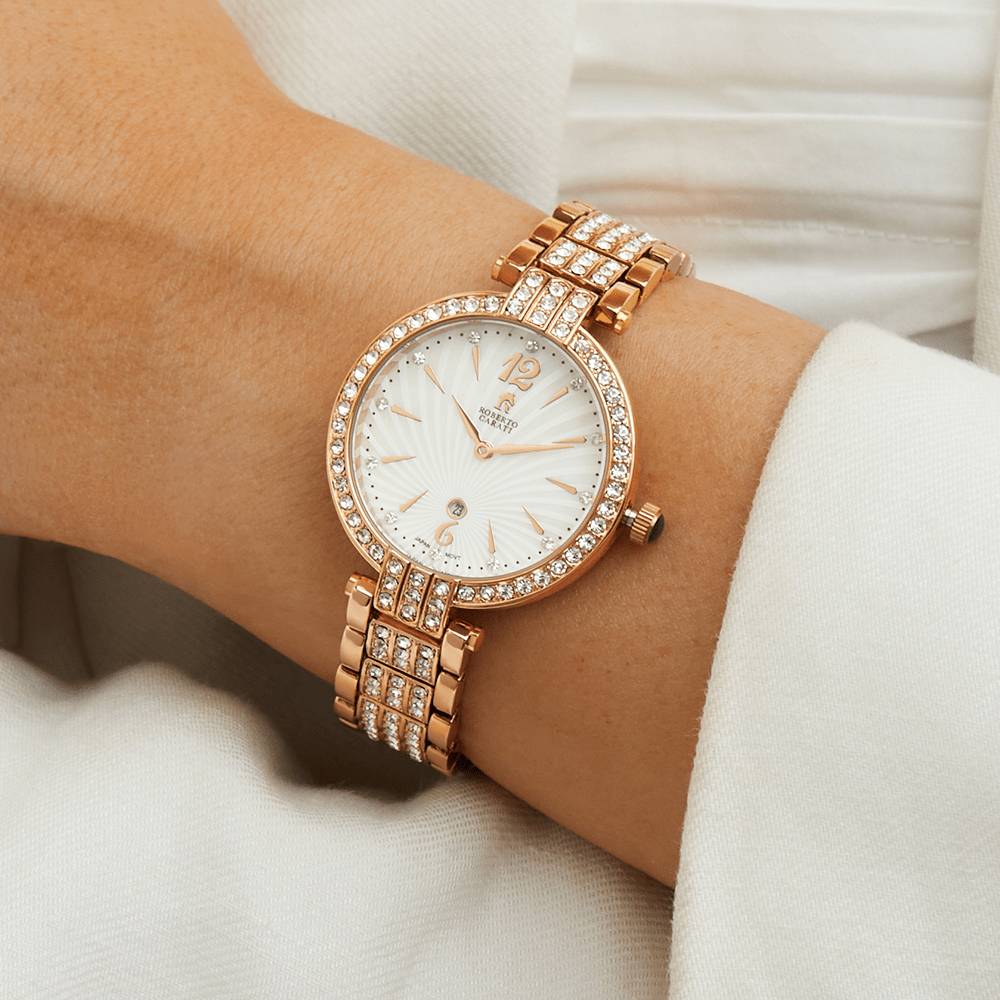 Roberto Carati Winslet Crystal Rose Coloured Women's Watch M9061-V3 Watches Roberto Carati 