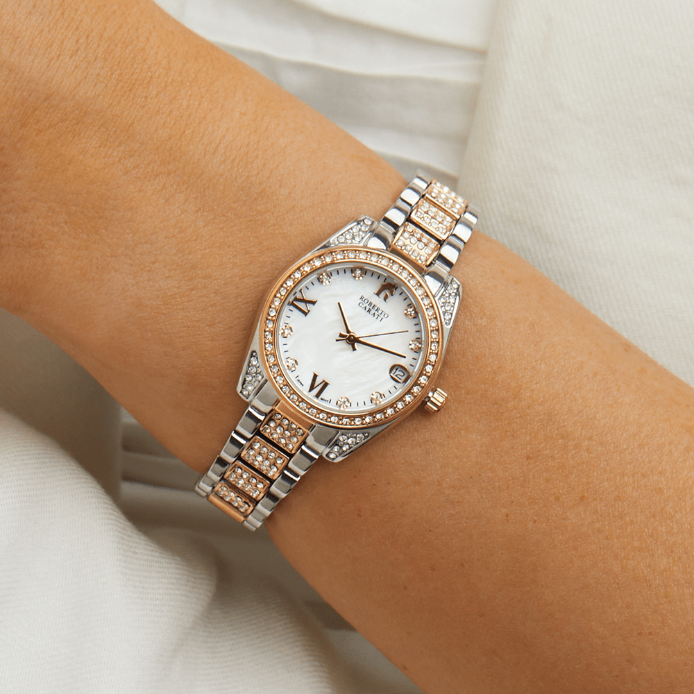 Roberto Carati Luna Rose and Silver Watch Watches Roberto Carati 