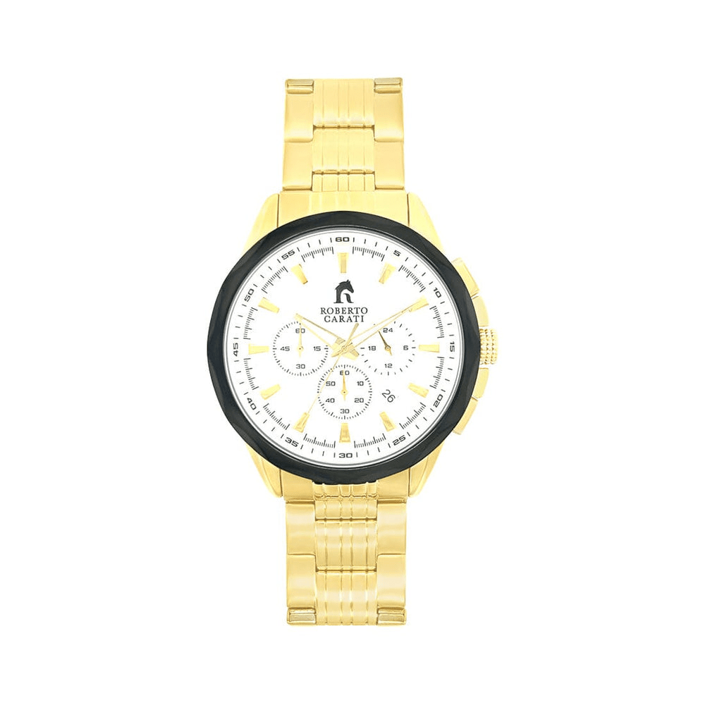 Roberto Carati Gareth White and Gold Men's Watch CA262-2-V1 Watches Roberto Carati 