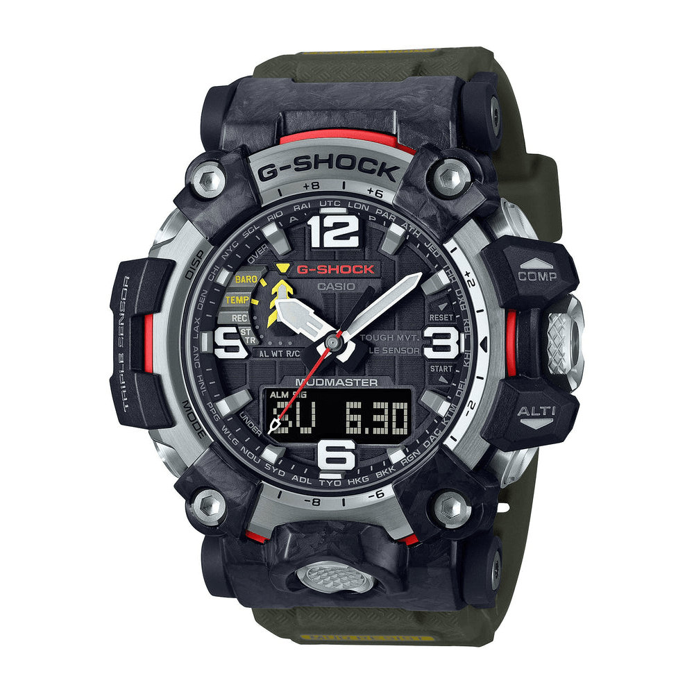Casio G-Shock Mudmaster Black and Red Watch GWG-2000-1A3 Watches Casio 