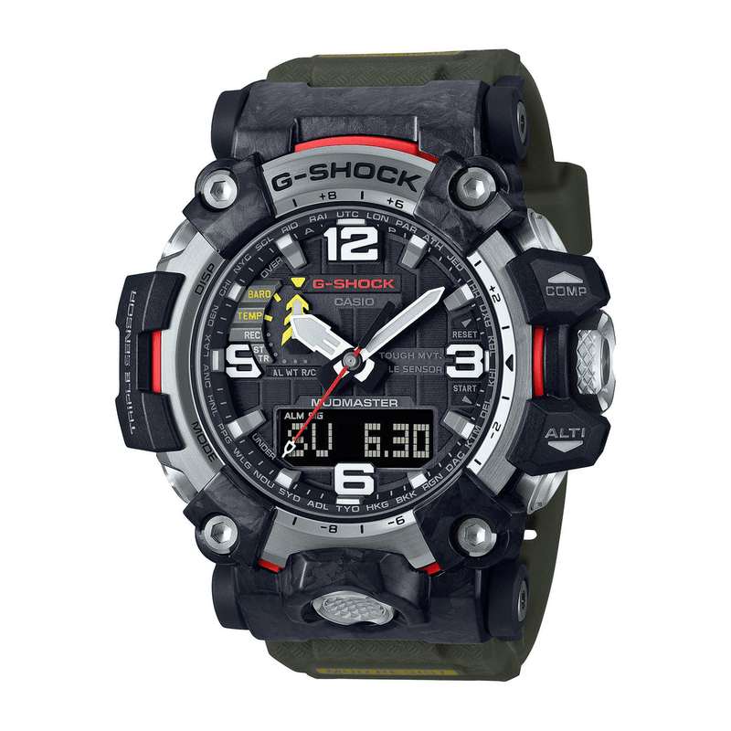 Casio G Shock Mudmaster Black and Red Watch GWG-2000-1A3