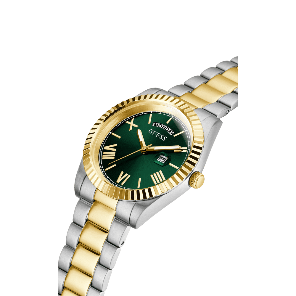 Guess Connoisseur Two Tone and Green Men's Watch GW0265G8 Watches Guess 