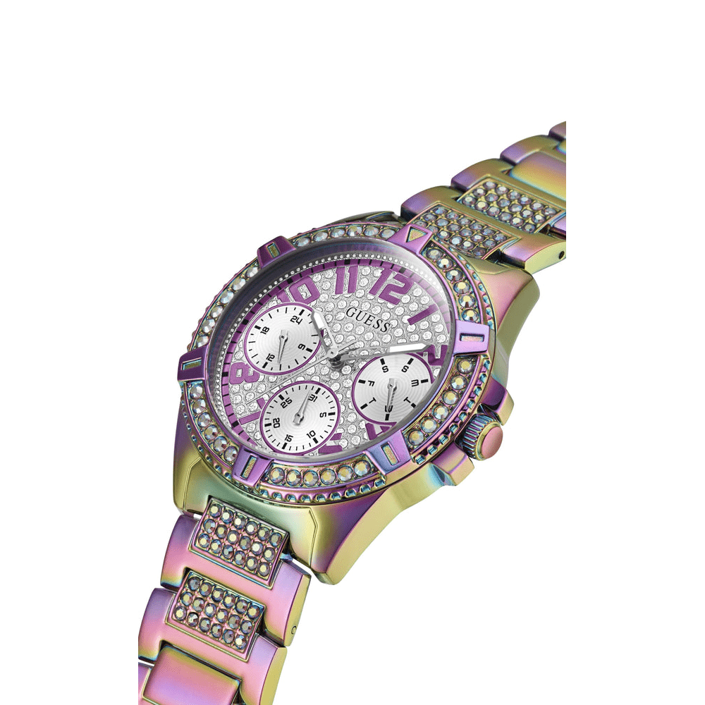 Guess Ladies Frontier Crystal Multi Colour Glitz Watch GW0044L1 Watches Guess 