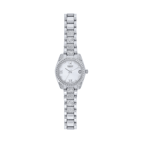 Roberto Carati Luna Silver Crystal Watch M9025+BE3-V1 Watches Roberto Carati 