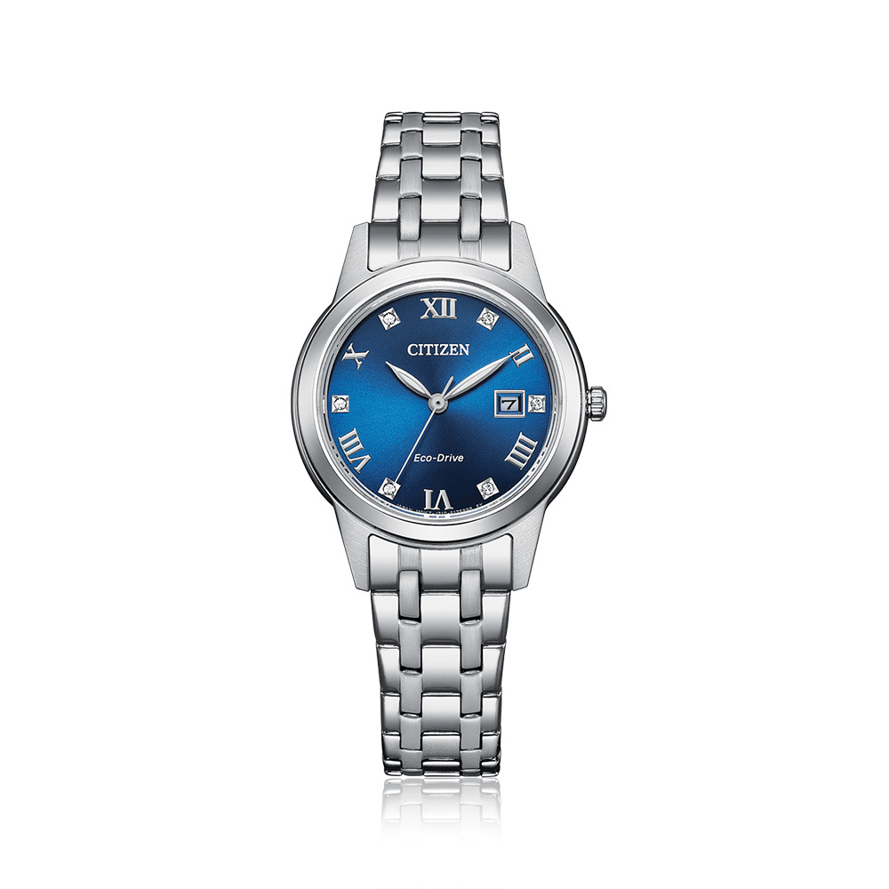Citizen Blue and Silver Women's Watch FE1240-81L Watches Citizen 
