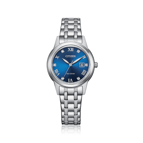 Citizen Blue and Silver Women's Watch FE1240-81L Watches Citizen 