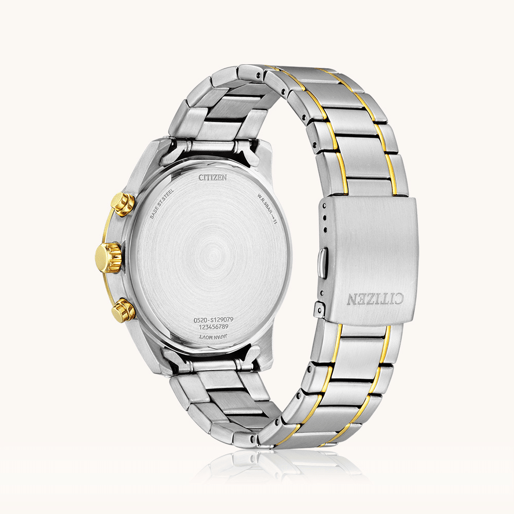 Citizen Black and Gold Tone Watch AN8184-89E Watches Citizen 