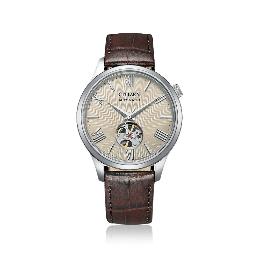 Citizen Dress Silver and Brown Watch NH9130-17A Watches Citizen 
