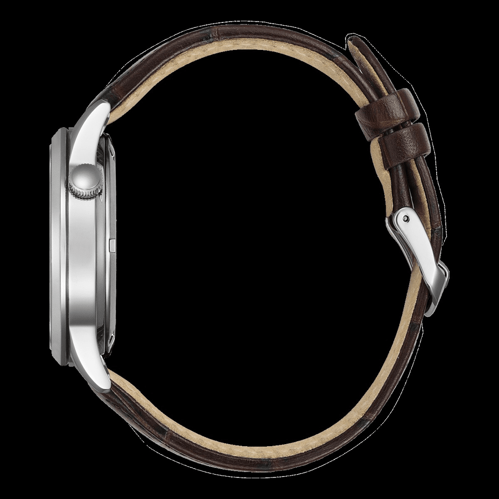 Citizen Dress Silver and Brown Watch NH9130-17A Watches Citizen 