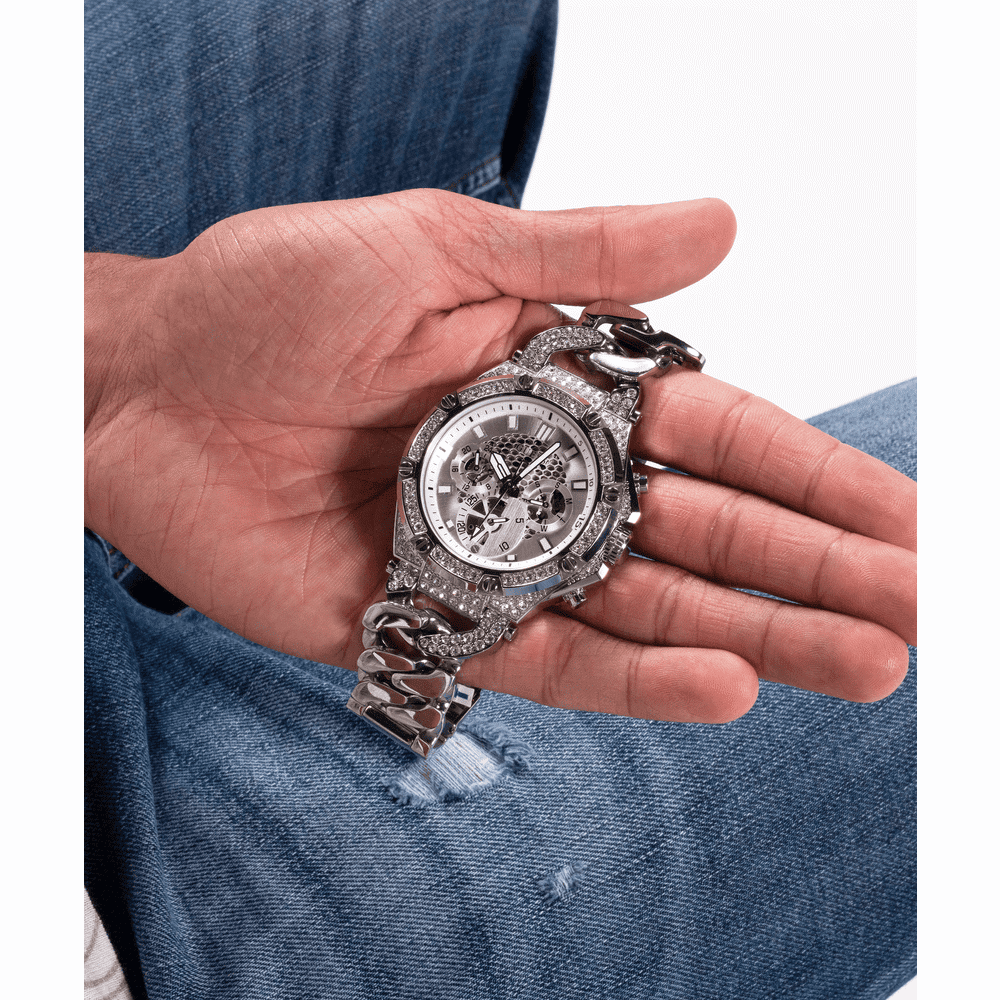 Guess Baron Silver Men's Watch GW0517G1 Watches Guess 