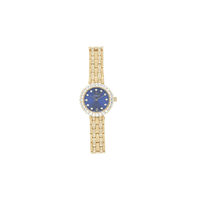 Roberto Carati Milania Blue Face Gold Tone Watch M1027 BE-V7 Watches Roberto Carati 
