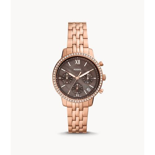 Fossil Neutra Rose Gold Women's Watch ES5218 Bevilles Jewellers 