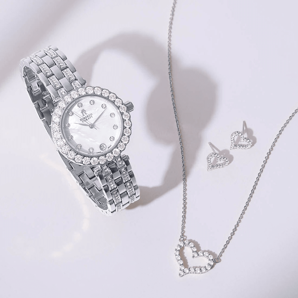 Roberto Carati Silver Gold Gift Set Watches Roberto Carati 