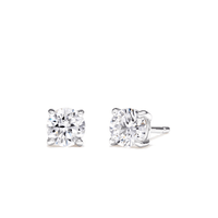 Sterling Silver 5mm Cubic Zirconia Earrings Earrings Bevilles 
