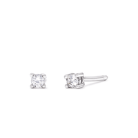 2mm Cubic Zirconia Stud Earrings in Sterling Silver Earrings Bevilles 