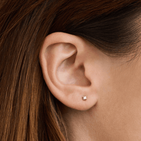 2mm Cubic Zirconia Stud Earrings in Sterling Silver Earrings Bevilles 