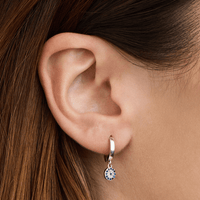 Evil Eye Sterling Silver Drop Earrings Earrings Bevilles 