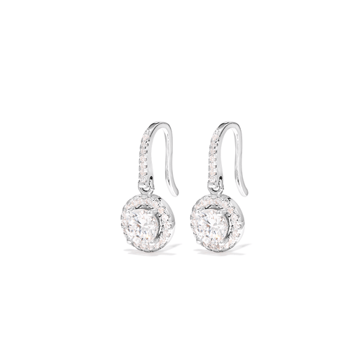 Sterling Silver Cubic Zirconia Hook Drop Earrings Earrings Bevilles 