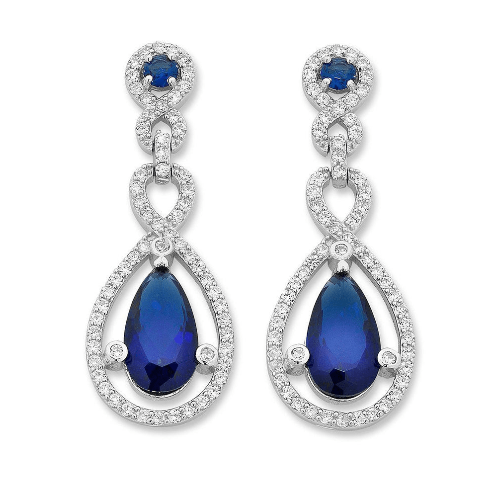 Sterling Silver Teardrop Earrings Earrings Bevilles 