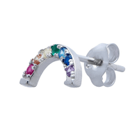 Children's Rainbow Sterling Silver Earrings Earrings Bevilles 