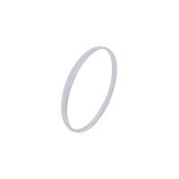5.4mm by 69mm Solid Half Round Bangle in Sterling Silver Bangles Bevilles 