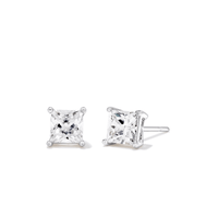 Sterling Silver 5mm Cubic Zirconia Earrings Earrings Bevilles 