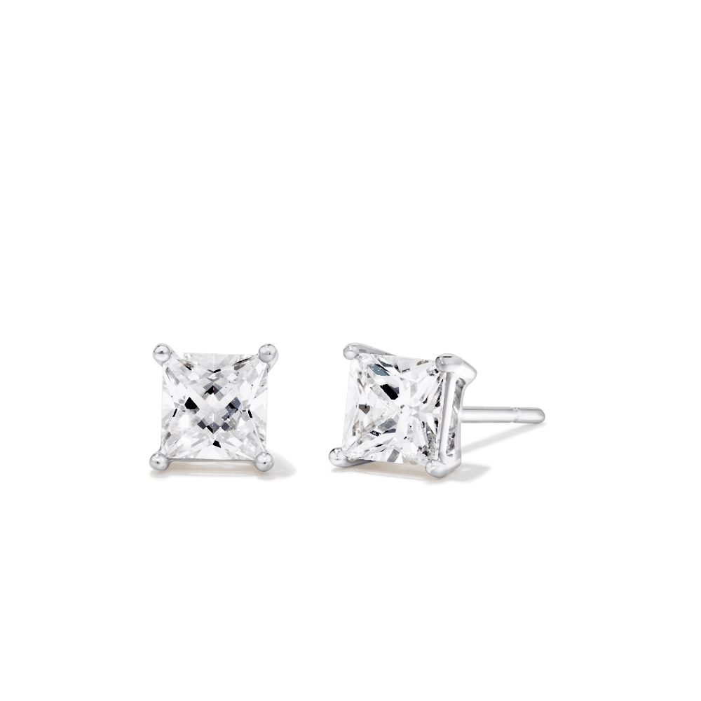 Sterling Silver 5mm Cubic Zirconia Earrings Earrings Bevilles 