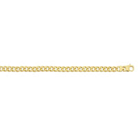 55cm Yellow Stainless Steel Curb Chain Necklace Necklaces Bevilles 
