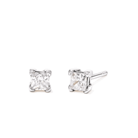 Sterling Silver 3mm Cubic Zirconia Stud Earrings Earrings Bevilles 